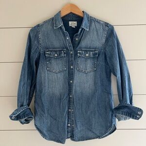 J. Crew western denim shirt